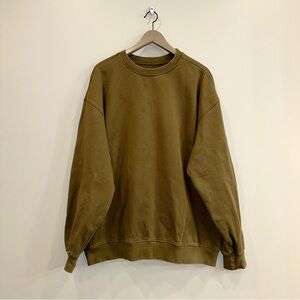 FILSON Heavyweight Crew Neck Sweatshirt Men's Olive Green XL